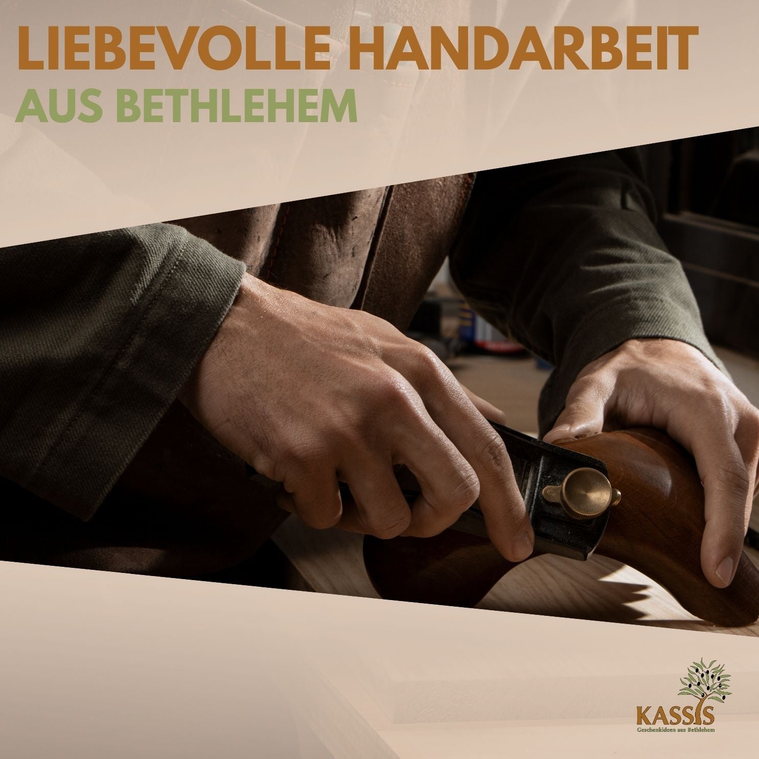 Olivenholz Kreuz mit runden Kanten | Wandkreuz Geschenk Taufe, Kommunion, Firmung