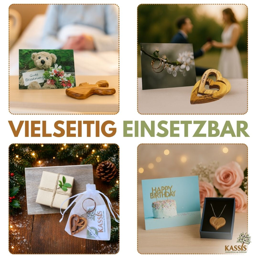 Grußkarte zum Geschenk mit persönlicher Nachricht