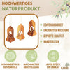 Weihnachtsdeko Baumschmuck Krippe 3er Set Glocke Anhänger - ohne Rinde