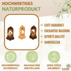 Weihnachtsdeko Baumschmuck Krippe in Glocke mit Rinde 3er Set