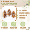 Weihnachtsdeko Baumschmuck Krippe 3er Set Tannenbaum Anhänger - ohne Rinde