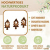 Weihnachtsdeko Baumschmuck Krippe im Tannenbaum mit Rinde 3er Set
