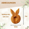 Osterdeko Eierständer Hase Tischdeko aus Olivenholz