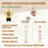 Schlüsselanhänger Kreuz im Herz aus Olivenholz