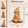 Handgeschnitzte Skulptur „Josef als Zimmermann“ – Olivenholzfigur aus Bethlehem (29 cm)