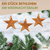 Personalisierter Stern Anhänger Weihnachtsdeko mit Gravur