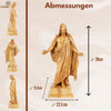 Handgeschnitzte Jesus-Statue aus Olivenholz – Exklusive Christusfigur aus Bethlehem (39 cm)