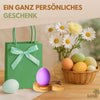 Osterdeko Eierständer Hase Tischdeko aus Olivenholz
