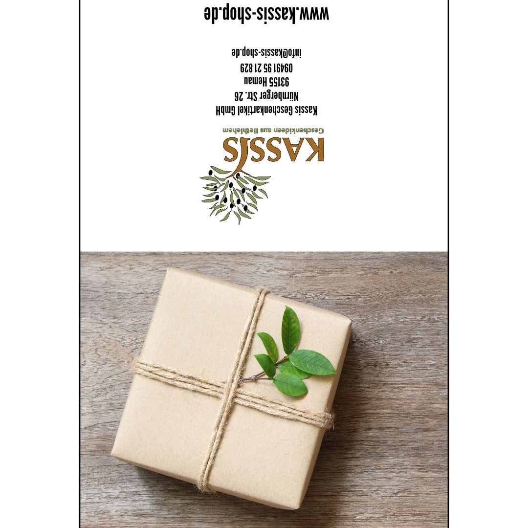 Grußkarte zum Geschenk mit persönlicher Nachricht