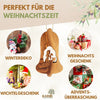 Weihnachtsdeko Baumschmuck Krippe 3er Set Glocke Anhänger - ohne Rinde