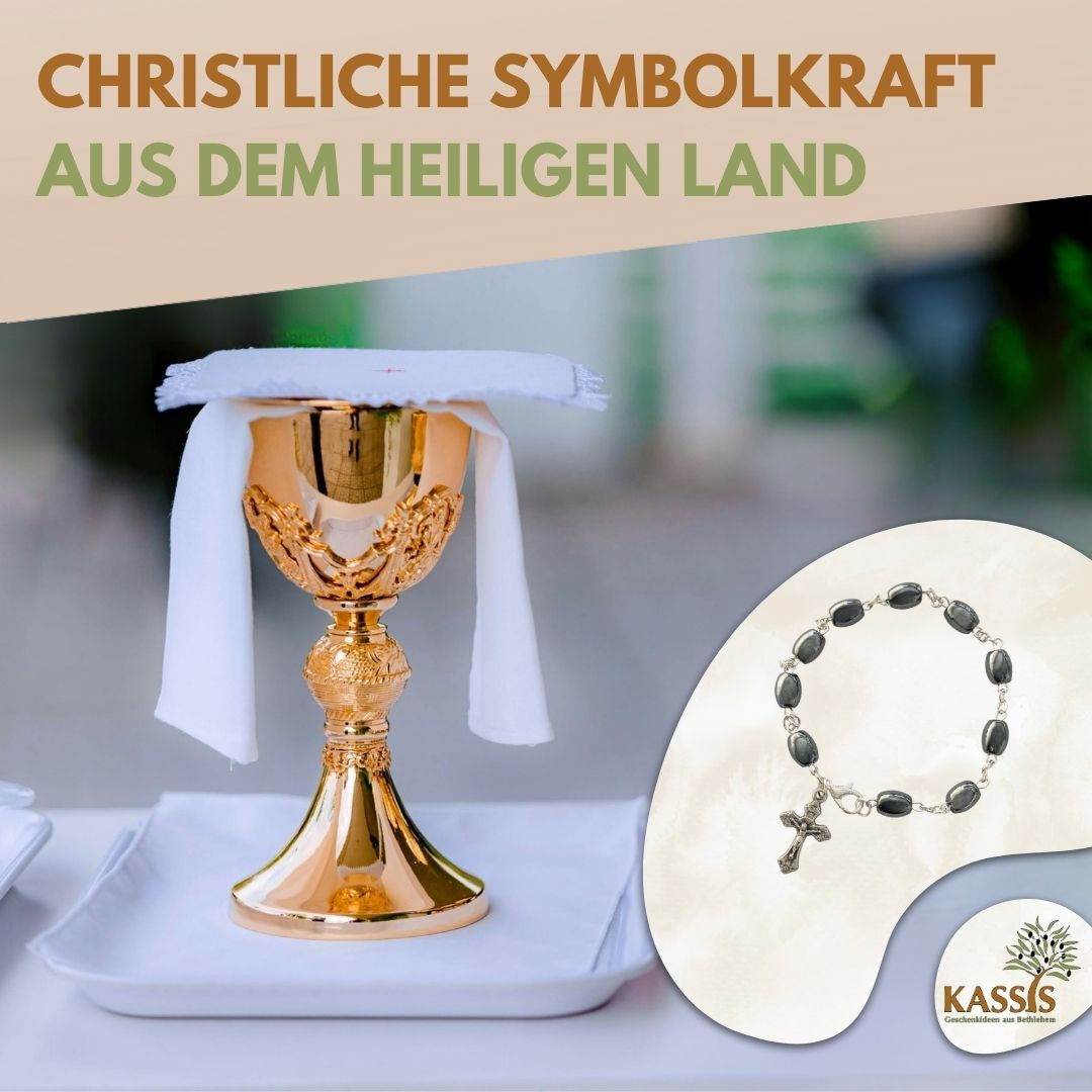 Hämatit Armband mit ovalen Perlen & Metallelementen | Perlenarmband für Damen & Herren