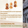 Weihnachtsdeko Baumschmuck Krippe 3er Set Glocke Anhänger - ohne Rinde