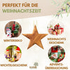 Personalisierter Stern Anhänger Weihnachtsdeko mit Gravur