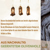 Weihnachtsdeko Baumschmuck Krippe in Glocke mit Rinde 3er Set
