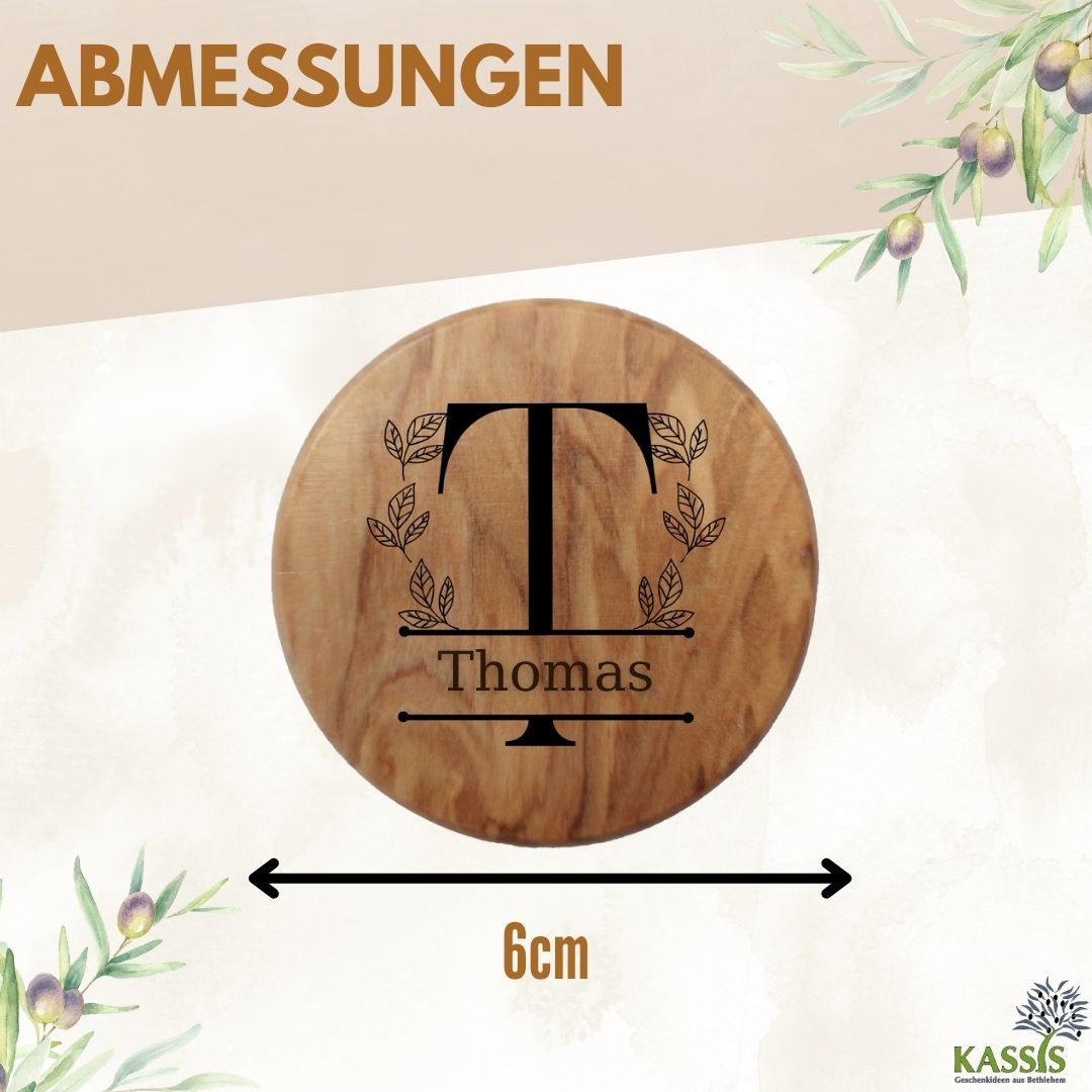 Personalisierter Flaschenöffner aus Olivenholz mit Gravur & Magnet | Geschenk für Männer, Vatertag, Geburtstag