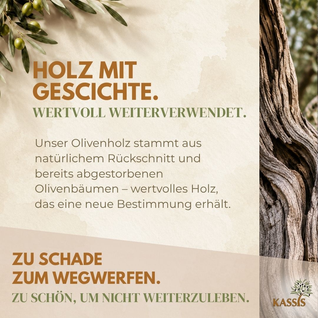 Becher aus Olivenholz | Handgefertigter Trinkbecher, Deko, Zahnputzbecher & Pinselhalter