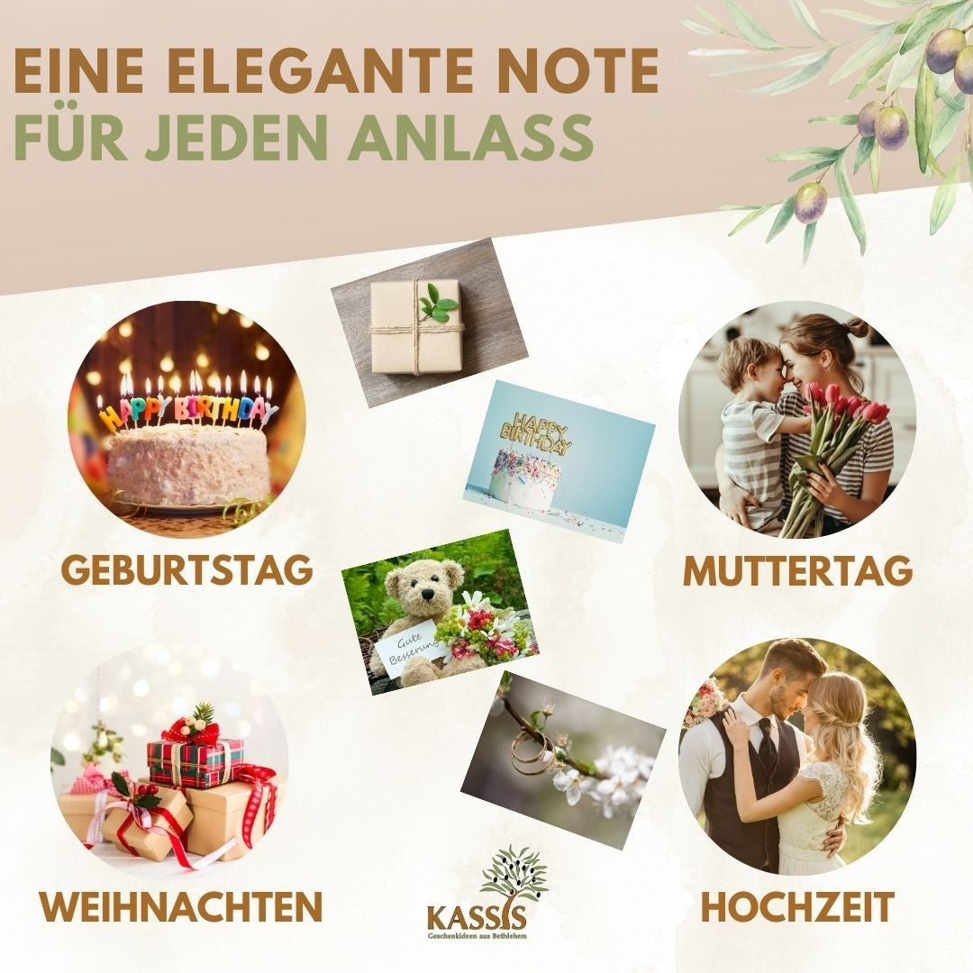 Grußkarte zum Geschenk mit persönlicher Nachricht