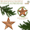 Personalisierter Stern Anhänger Weihnachtsdeko mit Gravur