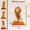 Handgeschnitzte Skulptur „Löwe und Lamm“ – Symbol für Frieden aus Olivenholz (30 cm)