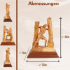 Handgeschnitzte Skulptur „Samson zerstört die Säulen“ – Olivenholzkunst aus Bethlehem (28 cm)