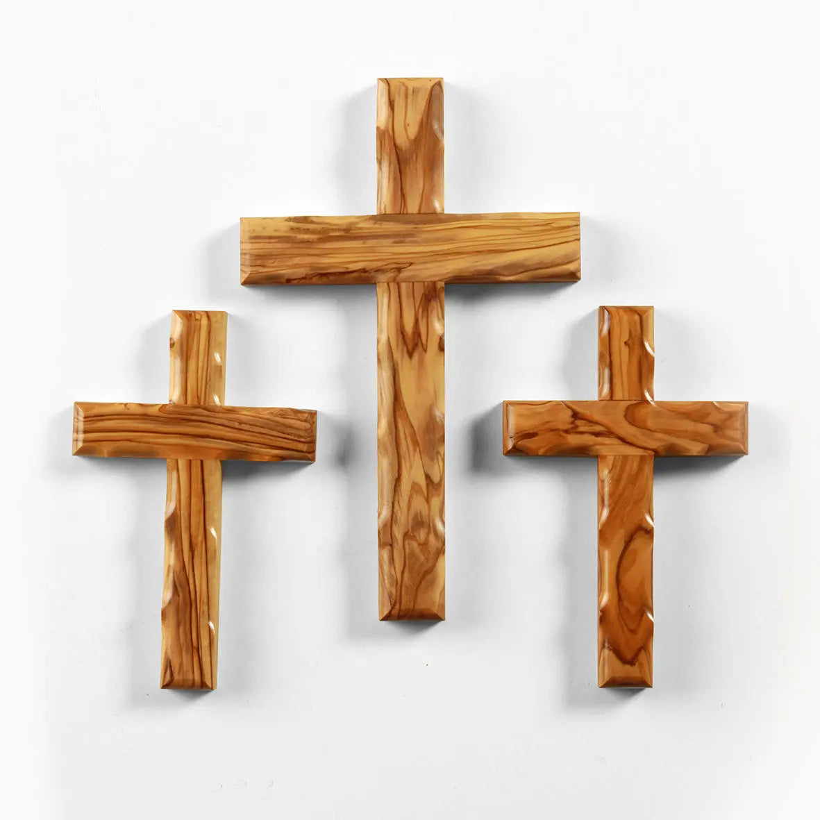 Olivenholz Kreuz Kruzifix Wandkreuz mit Taube zum Aufhängen 12 cm aus  Bethlehem